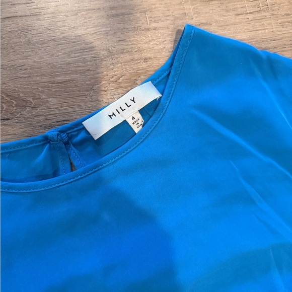 Blue Ruffled Sleeve Top - Picture 2 of 3